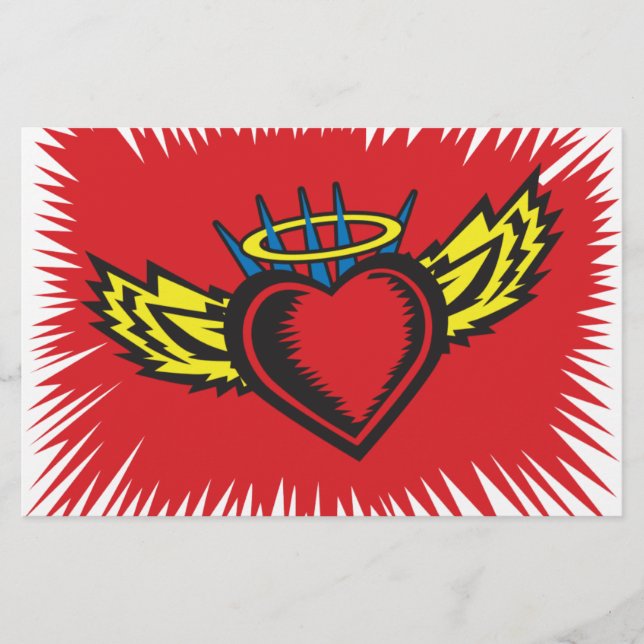 Tatouage au coeur de l'ange volant (Devant)