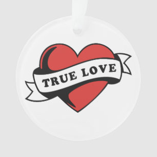 Tatouage de cœur de véritable amour   Conception d