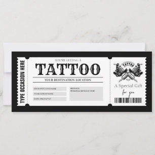 Tatouage ÉDITABLE Obtenir Enked Carte cadeau Vouch