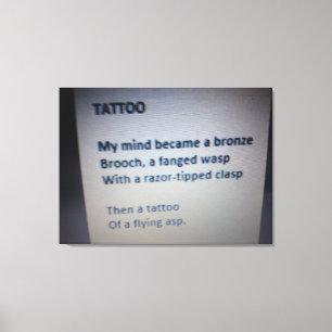 Tatouage en toile