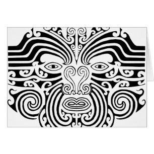 Tatouage maori - noir et blanc