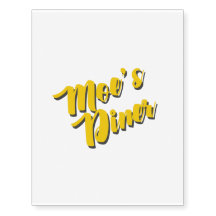 Tatouage provisoire du wagon-restaurant de Moe