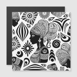 Tatouage Tribal Portrait de Fille Africaine