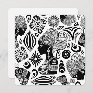 Tatouage Tribal Portrait de Fille Africaine