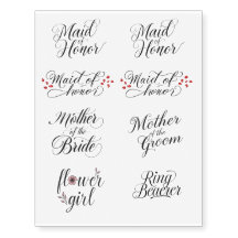 Tatouages Temporaires de Famille de Mariage