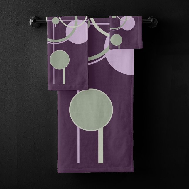 Tattoos | Bohème vert pourpre Abstrait (Créateur téléchargé)