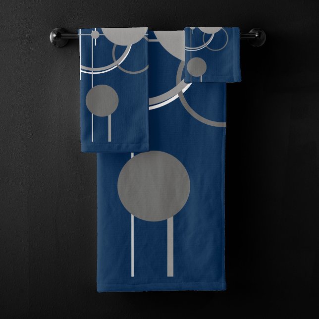 Tattoos Line Art | Marine Abstraite bleu gris fonc (Créateur téléchargé)