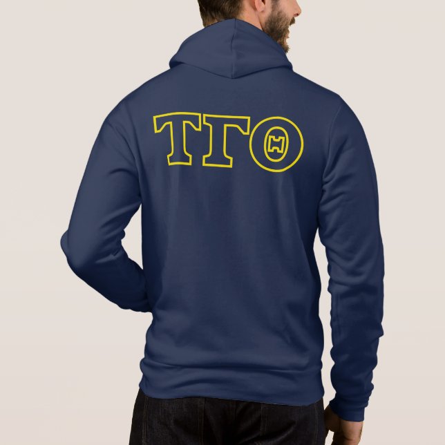 Tau Gamma Theta Full Zip Sweat - shirt à capuche a (Dos)