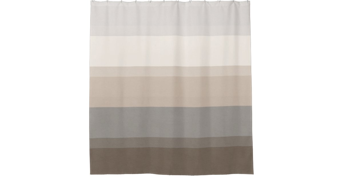 Taupe chic, crème et rideau en douche rayé gris | Zazzle.fr Taupe chic, crème et rideau en douche rayé gris | Zazzle.fr