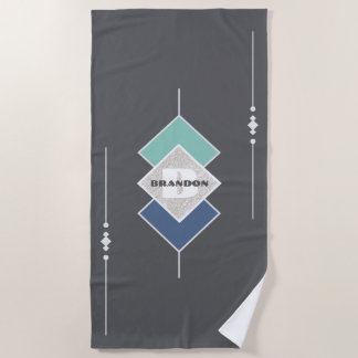 Taupe personnalisée Elégant Serviette de plage