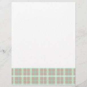 Taupe & Seafoam Plaid