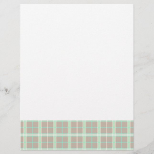 Taupe & Seafoam Plaid (Devant)