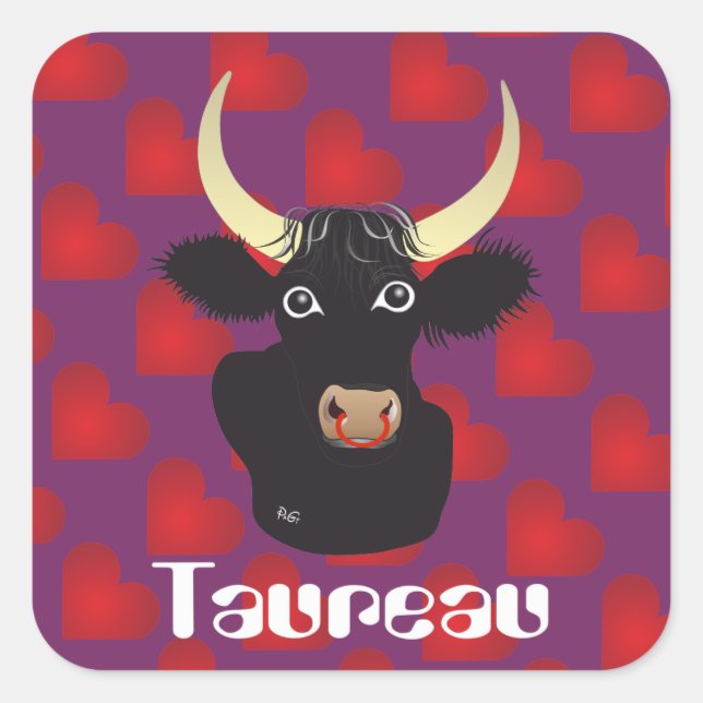 Taureau 21 avril au 20 mai Autocollants (Devant)
