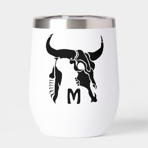 Taureau de Longhorn de la tribu avec la plume noir