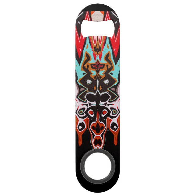 Taureau font face à l'ouvreur de bouteille de (Devant)