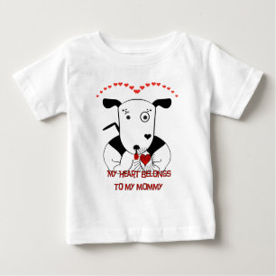 Taureau Terrier Saint Valentin T-shirts pour bébés