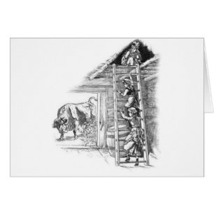 Taureau vintage en Grange