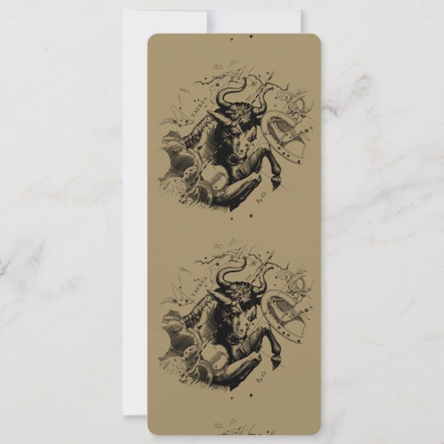 Taurus Constellation Hevelius 1690 Engraving (Devant)