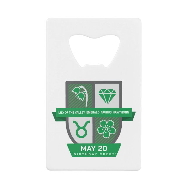 Taurus Crest™ d'anniversaire pour le 1er-20 mai (Devant)