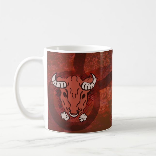 Taurus La tasse d'astrologie Bull (Gauche)