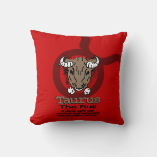 Taurus le coussin rouge taureau