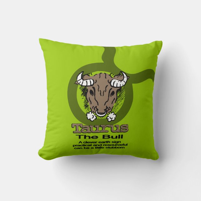 Taurus le coussin vert taureau (Recto)