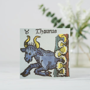Taurus le Taureau, Signes Vintages du Zodiaque