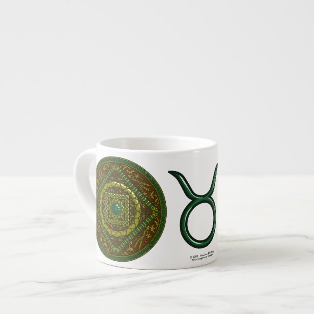 Taurus Mandala Spécialité Mug (Devant gauche)