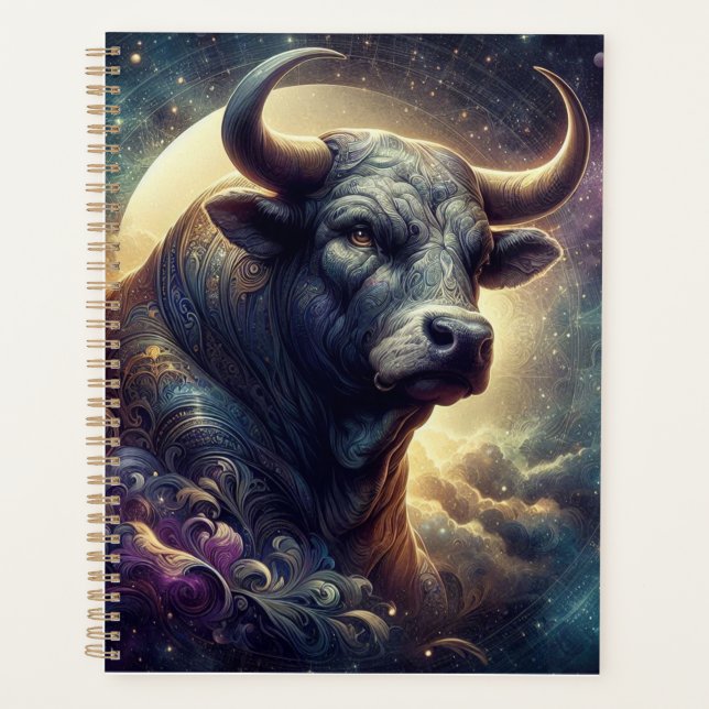 Taurus Zodiac Art - Taureau Majestic (Devant)