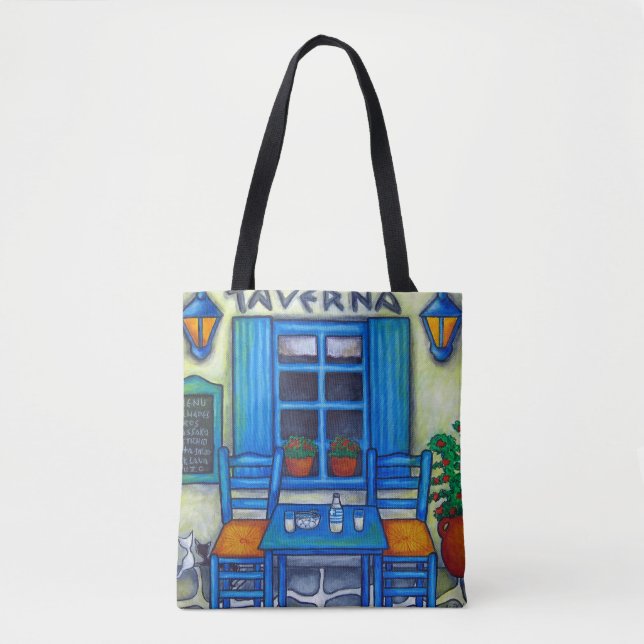 Taverne Grecque Sac Par Lisa Lorenz (Devant)