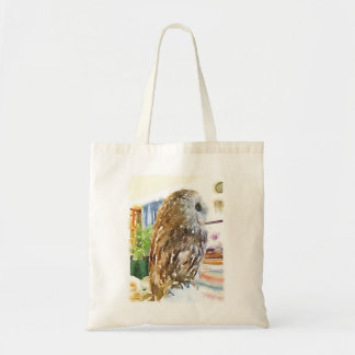 Tawny owl tote bag