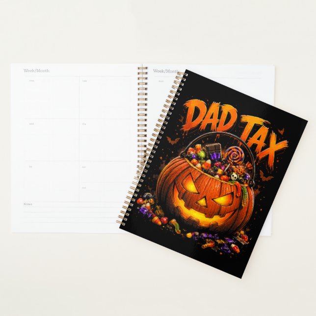 Taxe Papa Drôle Halloween Citrouille (Devant avec enveloppe)