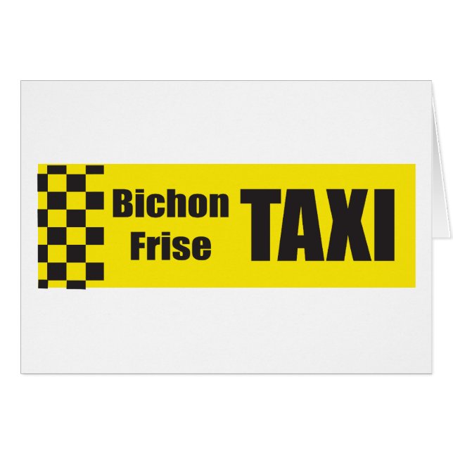 Taxi Bichon Frise (Devant horizontal)