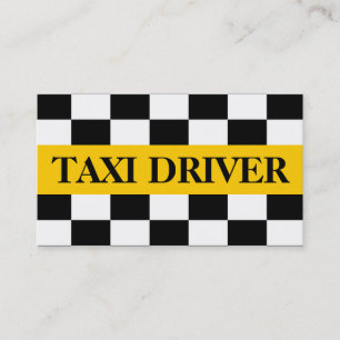 Taxi, Cab, Chauffeur, Carte de Visite Entreprise d
