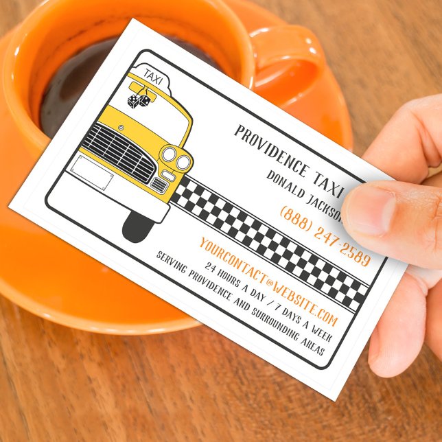 Taxi Carte de visite de taxi jaune (Créateur téléchargé)