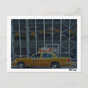Taxi NYC - Carte postale