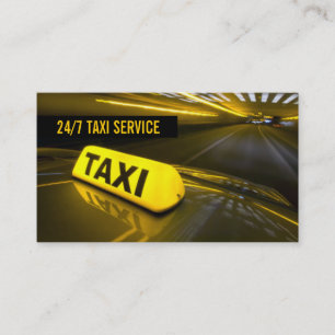 Taxi, taxi, chauffeur, Carte de visite de transpor