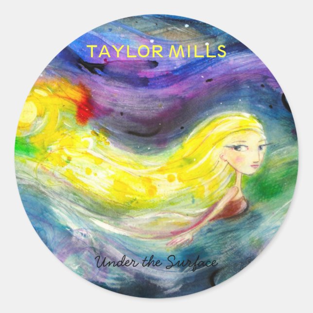 Taylor Mills autocollants "Sous la surface" (Devant)