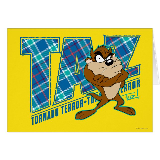 TAZ™ Tornado Terreur Plaid (Devant horizontal)