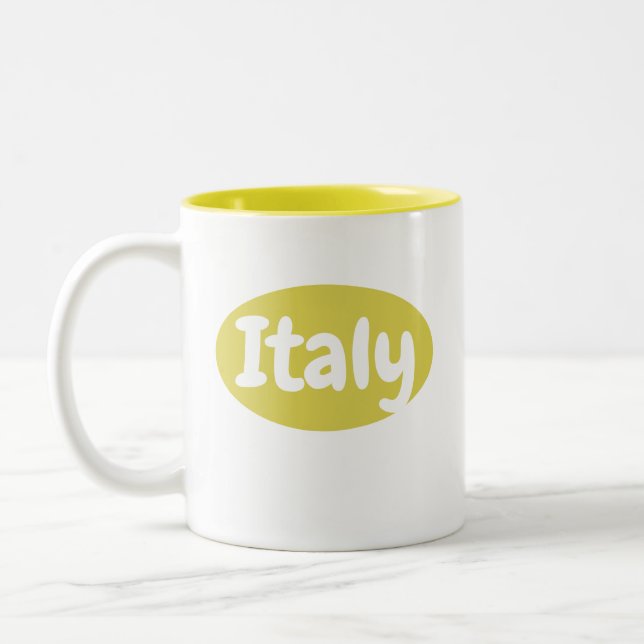 Tazza Gialla Italia | Italie Mug (Gauche)