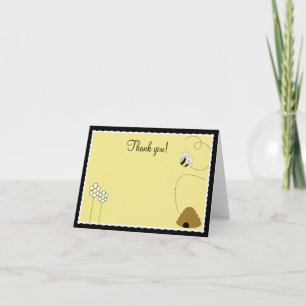 {TBA} Bee Happy Bumble Bee Cartes de remerciement
