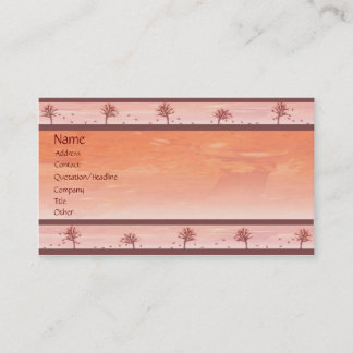 -TBA - Feuilles d'automne Carte de visite