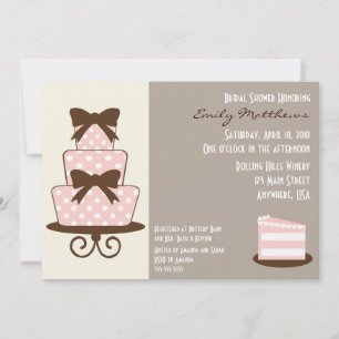 {TBA} Invitation Chic Rose & Brown