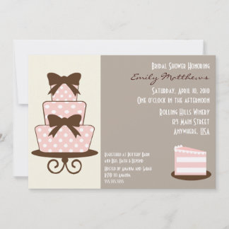 {TBA} Invitation Chic Rose & Brown
