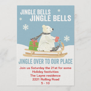 TBO- invitation de partie d'ours blanc de