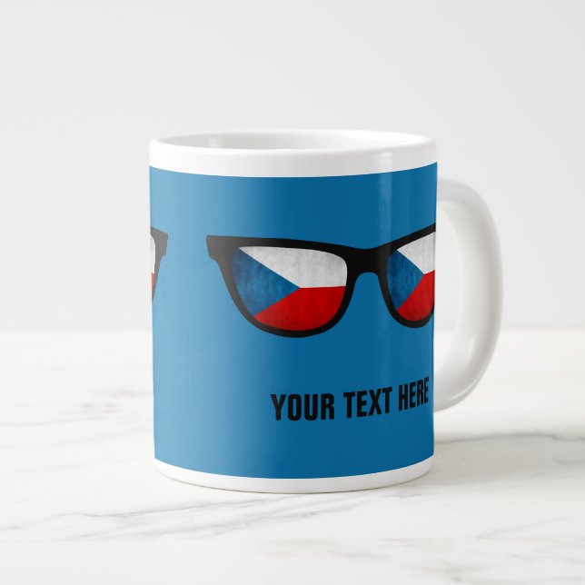 Tchèque Shades tasses personnalisées (Devant droit)