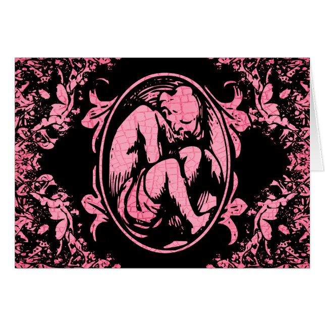 Tcherub pleurs en rose (Devant horizontal)