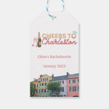 "Tchin-tchin Charleston" étiquette cadeau enterrem