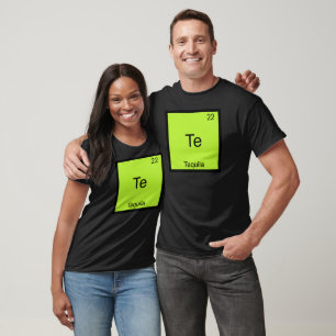 Te - T-shirt drôle symbole d'élément de chimie Teq