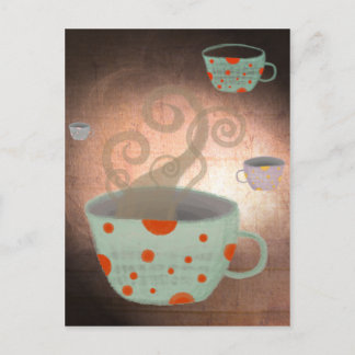 Tea cup anglais uk petite jolie carte postale homm
